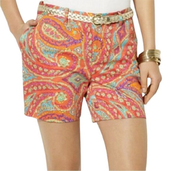 Ralph Lauren Summer Paisley 4" Shorts Size 4 - Picture 1 of 7
